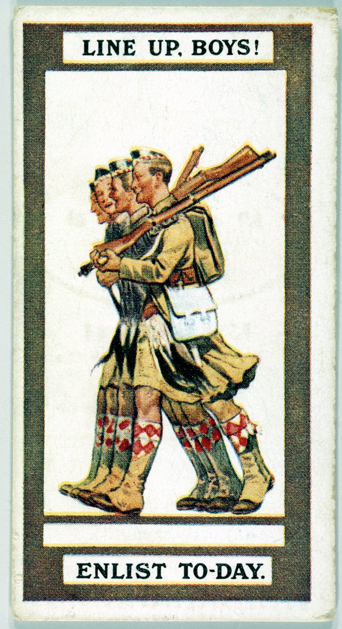 Storbritannien: Cigaretkort - WW1 Rekruttering af Unbekannt