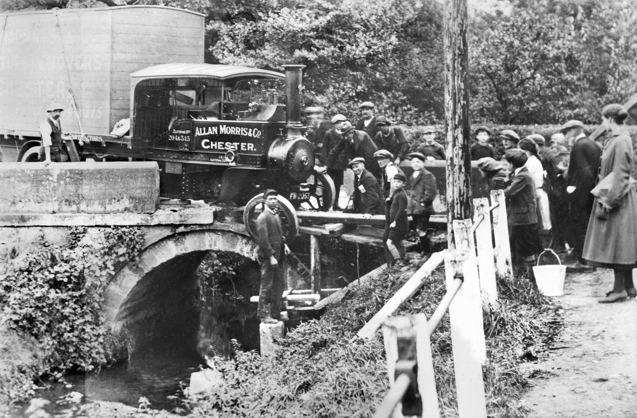Storbritannien: Steam Wagon Accident, Cheshire af Unbekannt