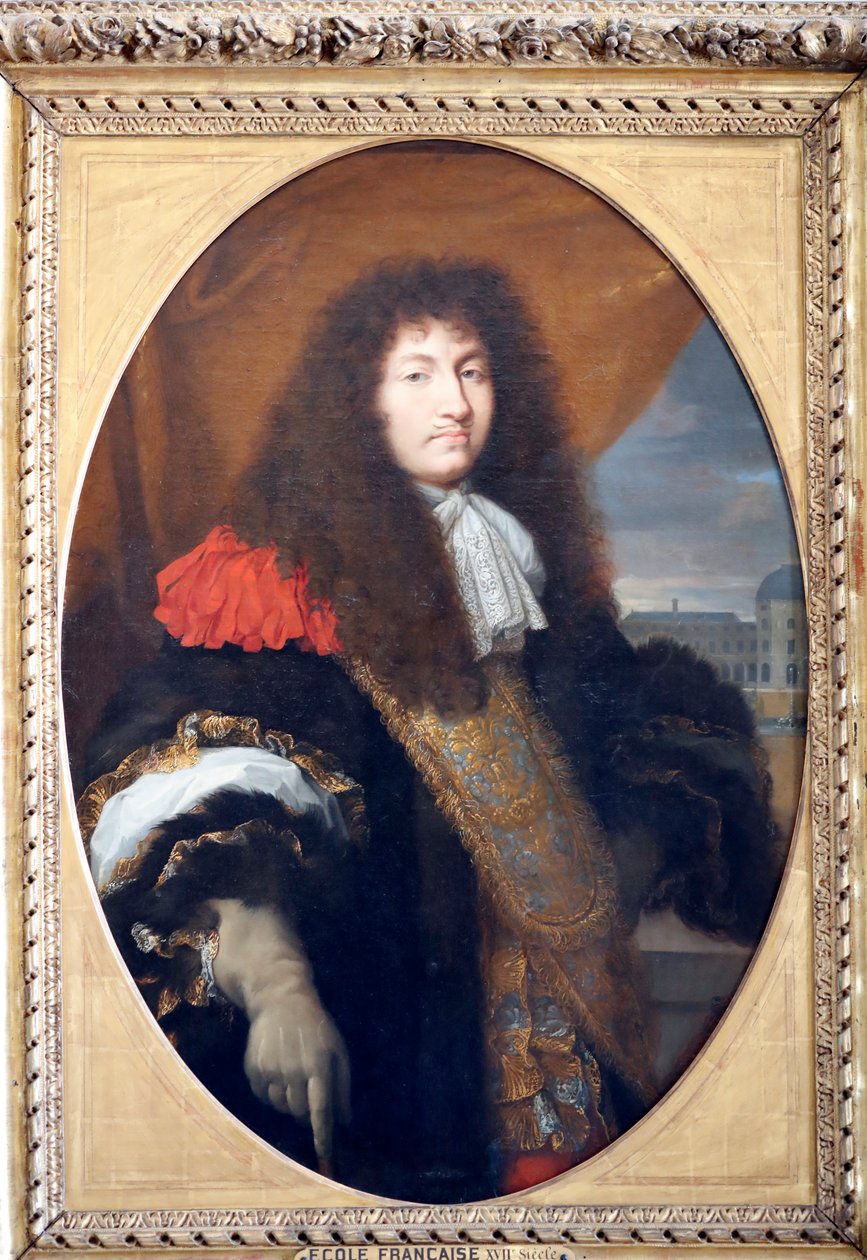Versailles palads. Kong Ludvig XIV (1638 - 1715), (maleri) af Unbekannter Künstler
