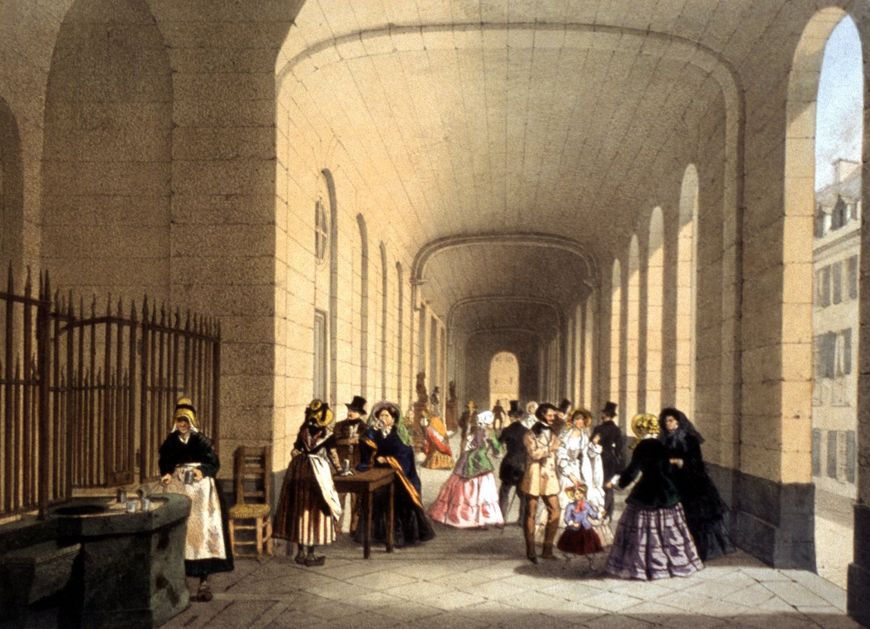 Vichy spa, kobberstik, Frankrig, ca. 1860 af Unbekannter Künstler
