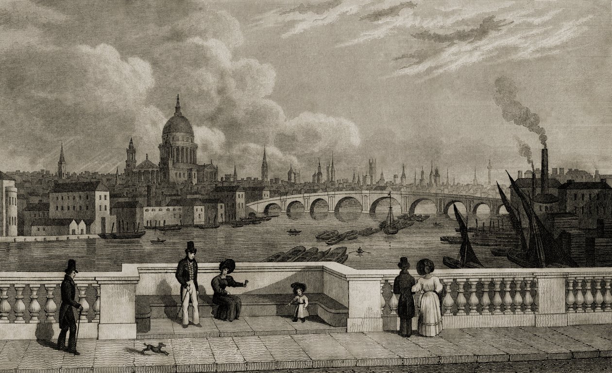 Udsigt over det historiske London af Unbekannt
