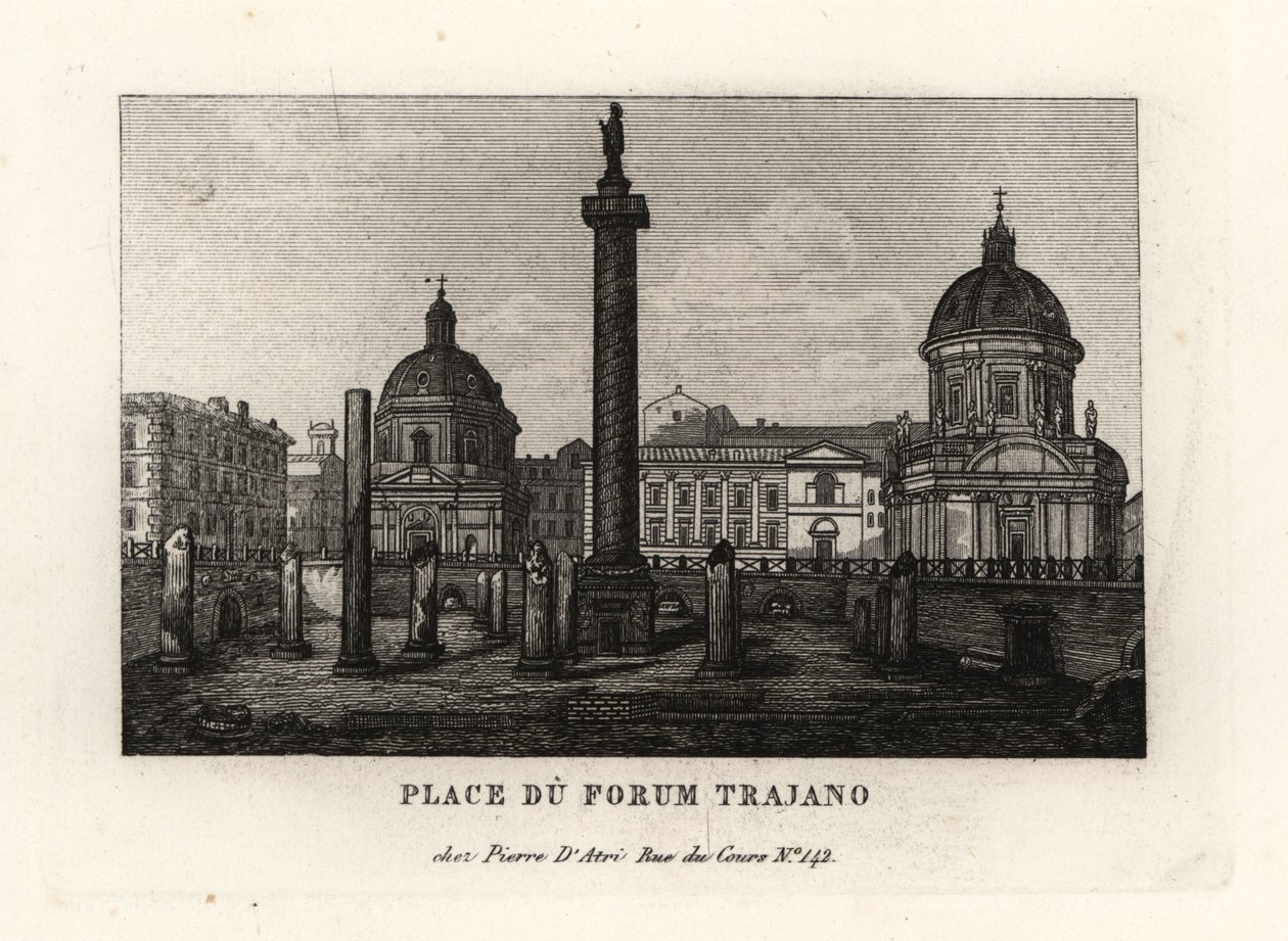 Udsigt over Piazza of Trajan