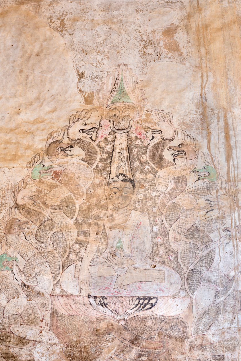 Vægmaleri, Sulamani Pahto, Bagan (foto) af Unbekannter Künstler