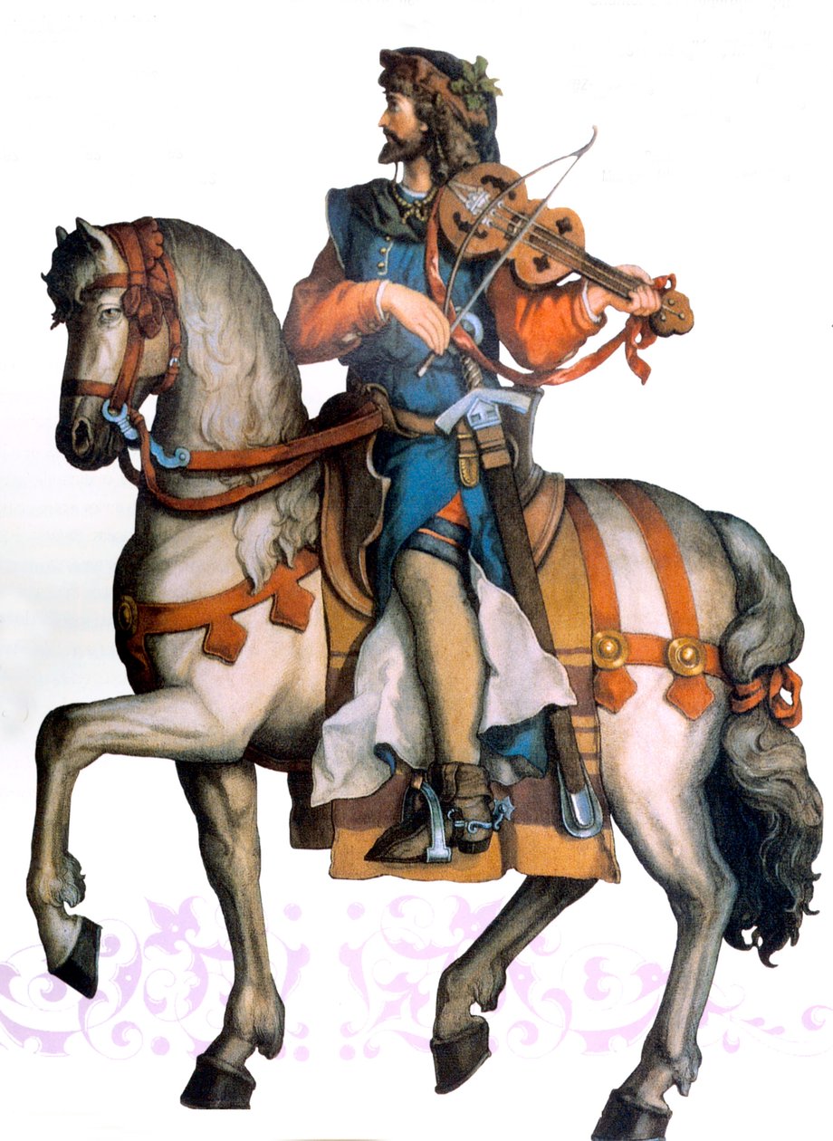 Walther von der Vogelweide, begyndelsen af ​​det 20. århundrede (illustration) af Unbekannter Künstler