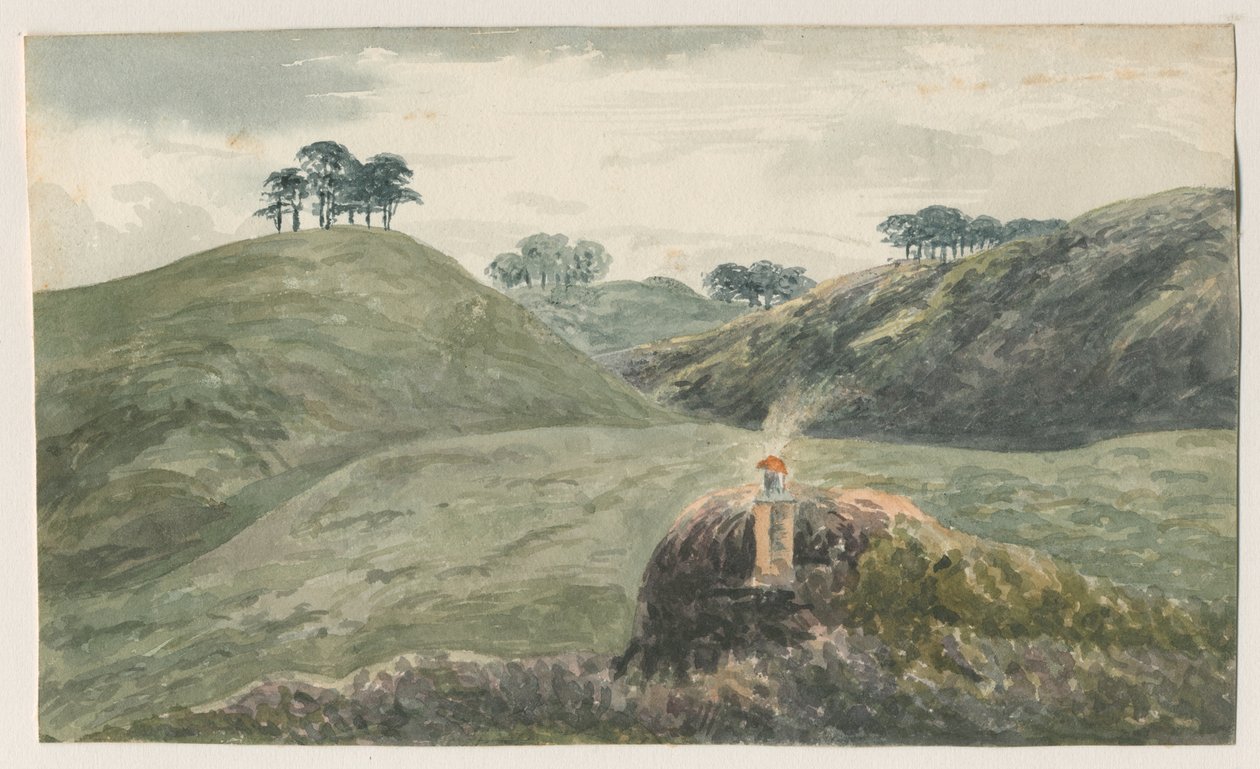 Walton-on-the-Hill - Cannock Chase: vandfarvemaling og [? 1800-tallet] af Unbekannt