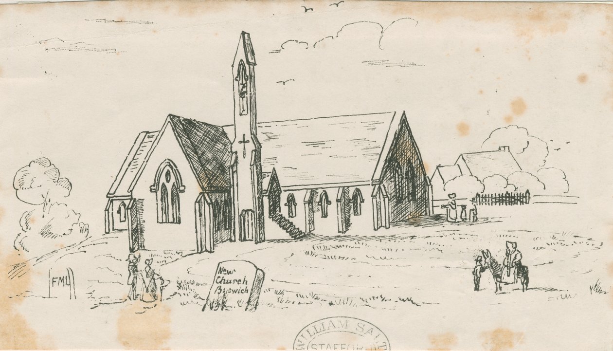 Walton-on-the-Hill Church [Ny]: litografi, nd [c 1840] af Unbekannt
