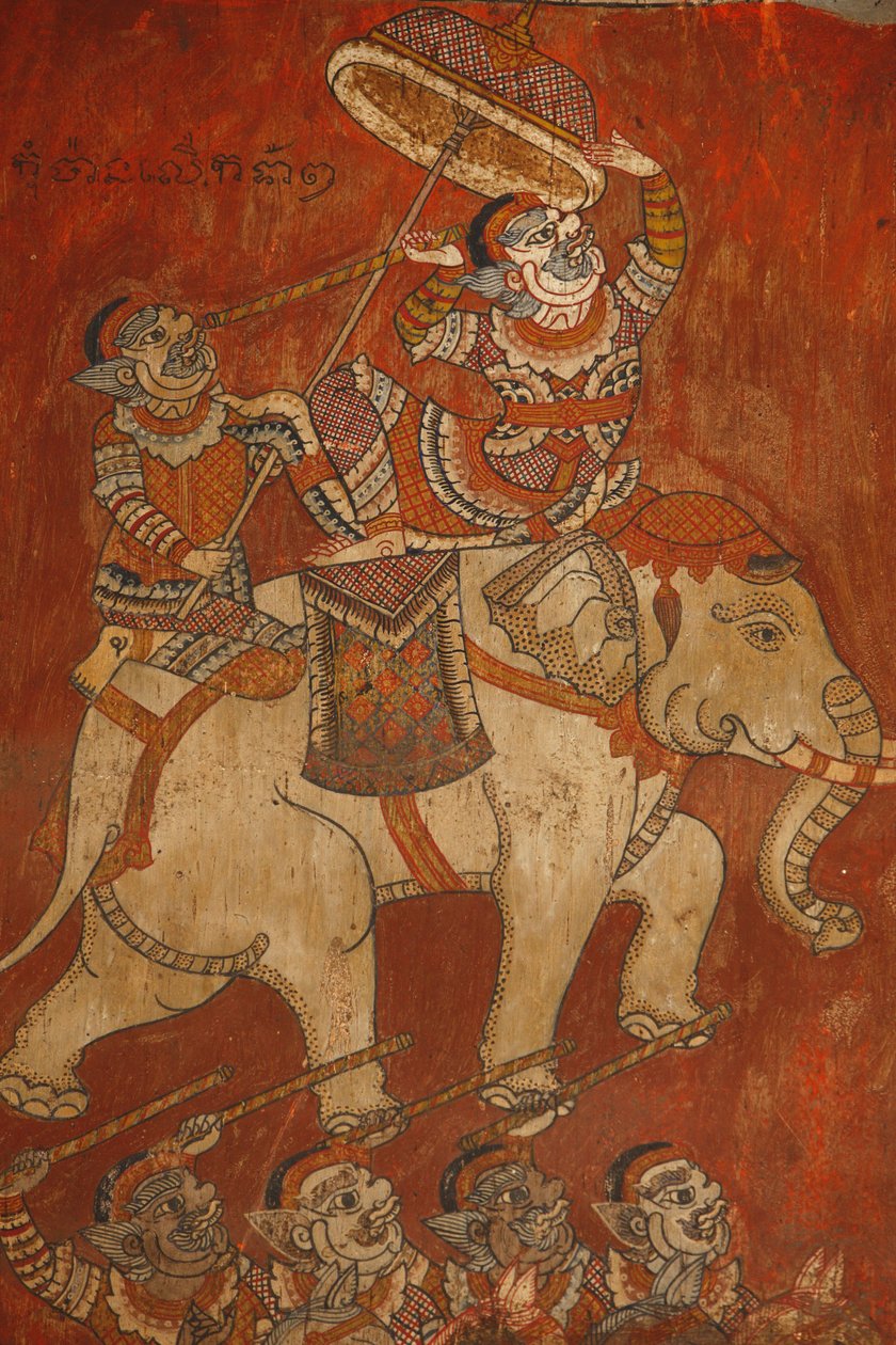 Wat Bo, Siem Reap Vægmaleri af Ramayana, Siem Reap, Cambodia af Unbekannt