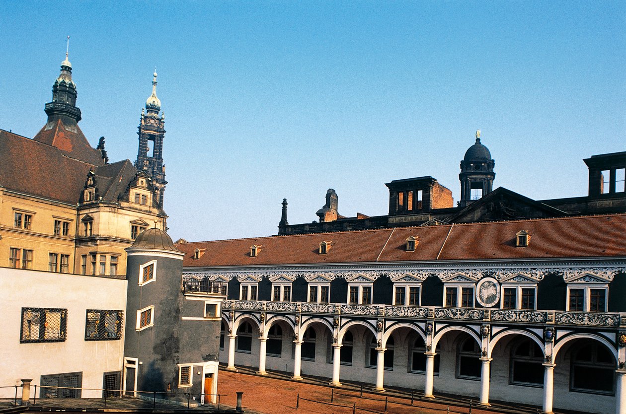 Wing of Zwinger Palace, Dresden (1700-tallet), Sachsen, Tyskland af Benjamin Baud