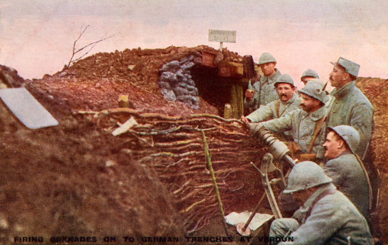 1. Verdenskrig: Slaget ved Verdun af Unbekannter Künstler