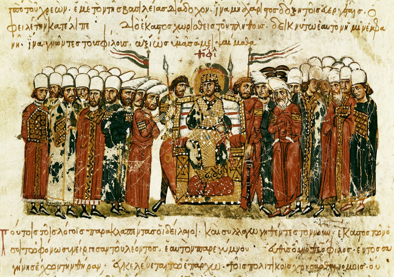 the byzantine emperor Theophiledani af Unbekannt