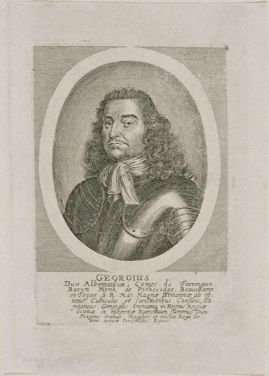 George Monk, hertug af Albemarle og jarl af Torrington af Unbekannter Stecher