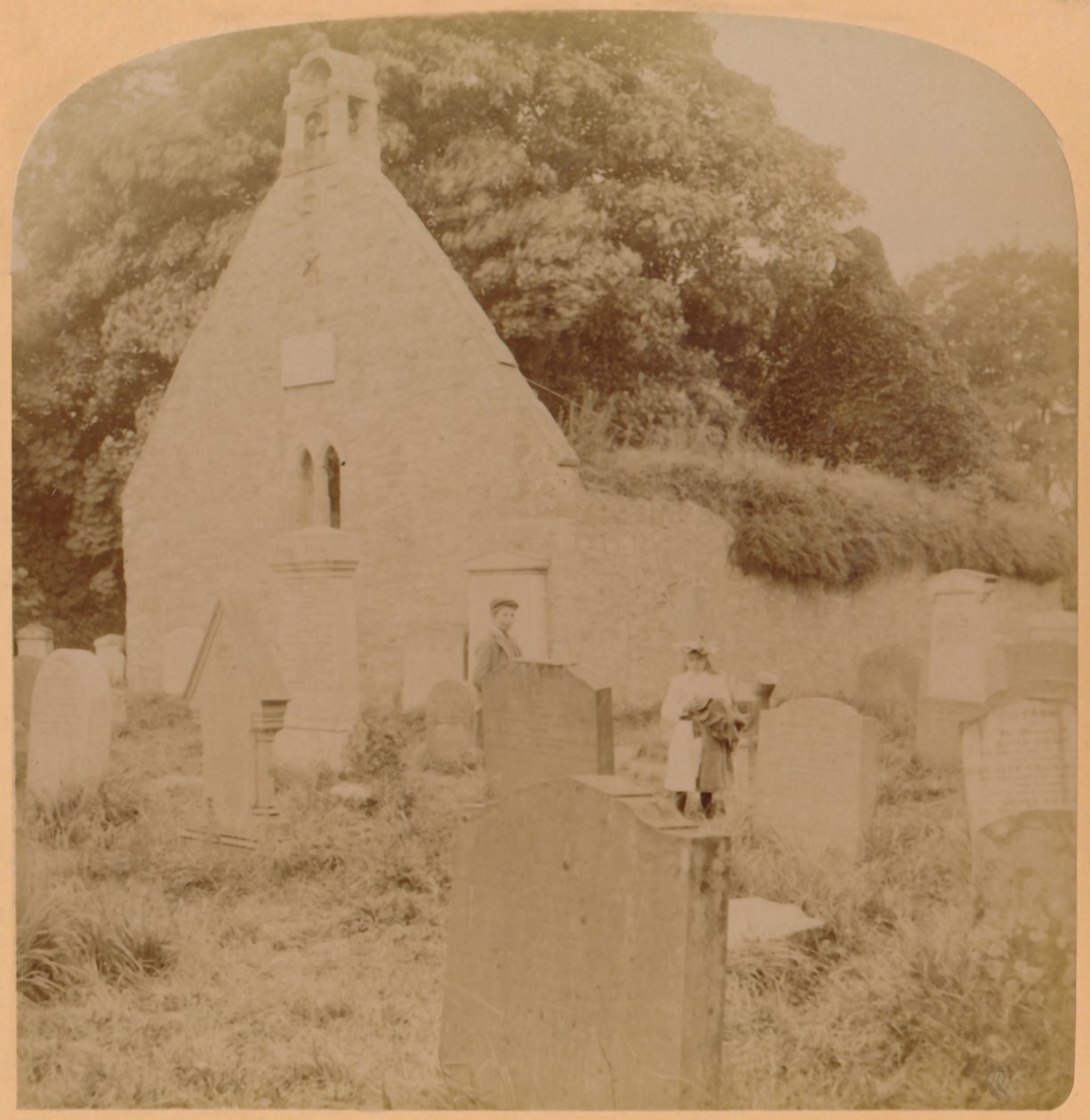 Auld Kirk, Ayr, Skotland, 1897. af Underwood and Underwood
