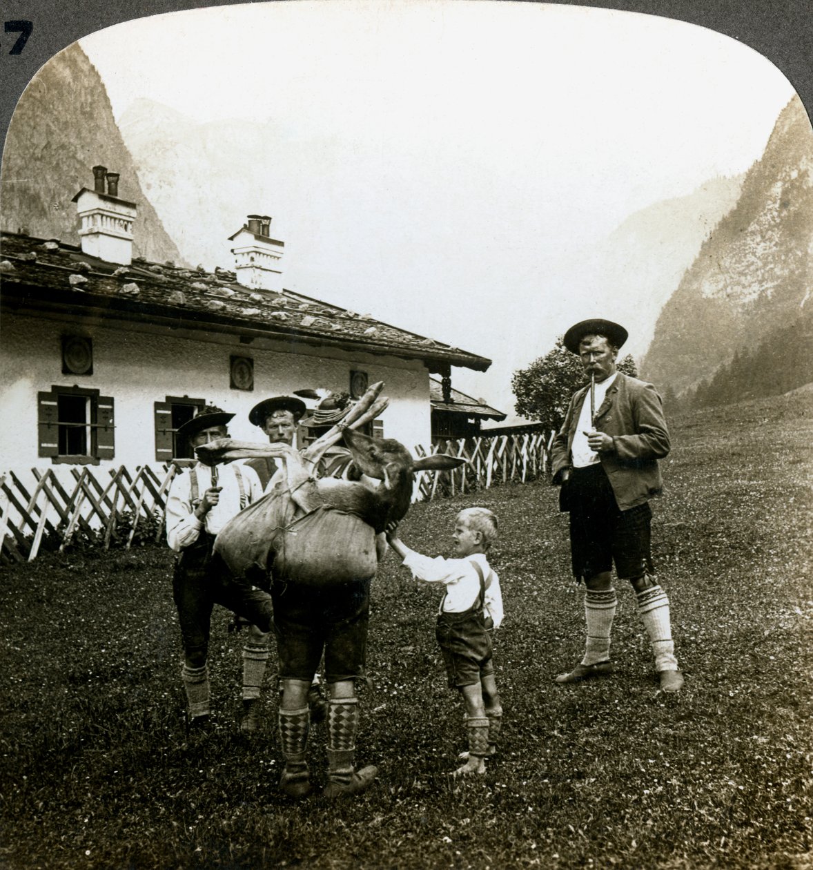 Bayerske bjergbestigere, Tyskland. af Underwood and Underwood