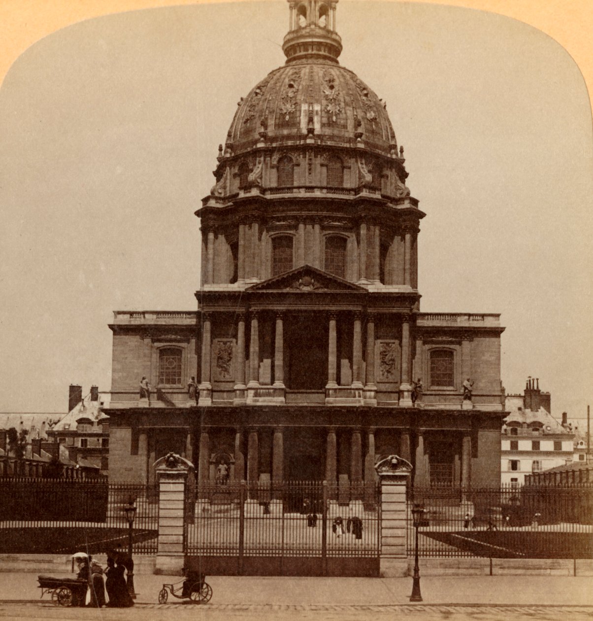 Dome des Invalides, hvor den mægtige kriger hviler - Napoleon I.s grav, Paris, Frankrig, 1900. af Underwood and Underwood