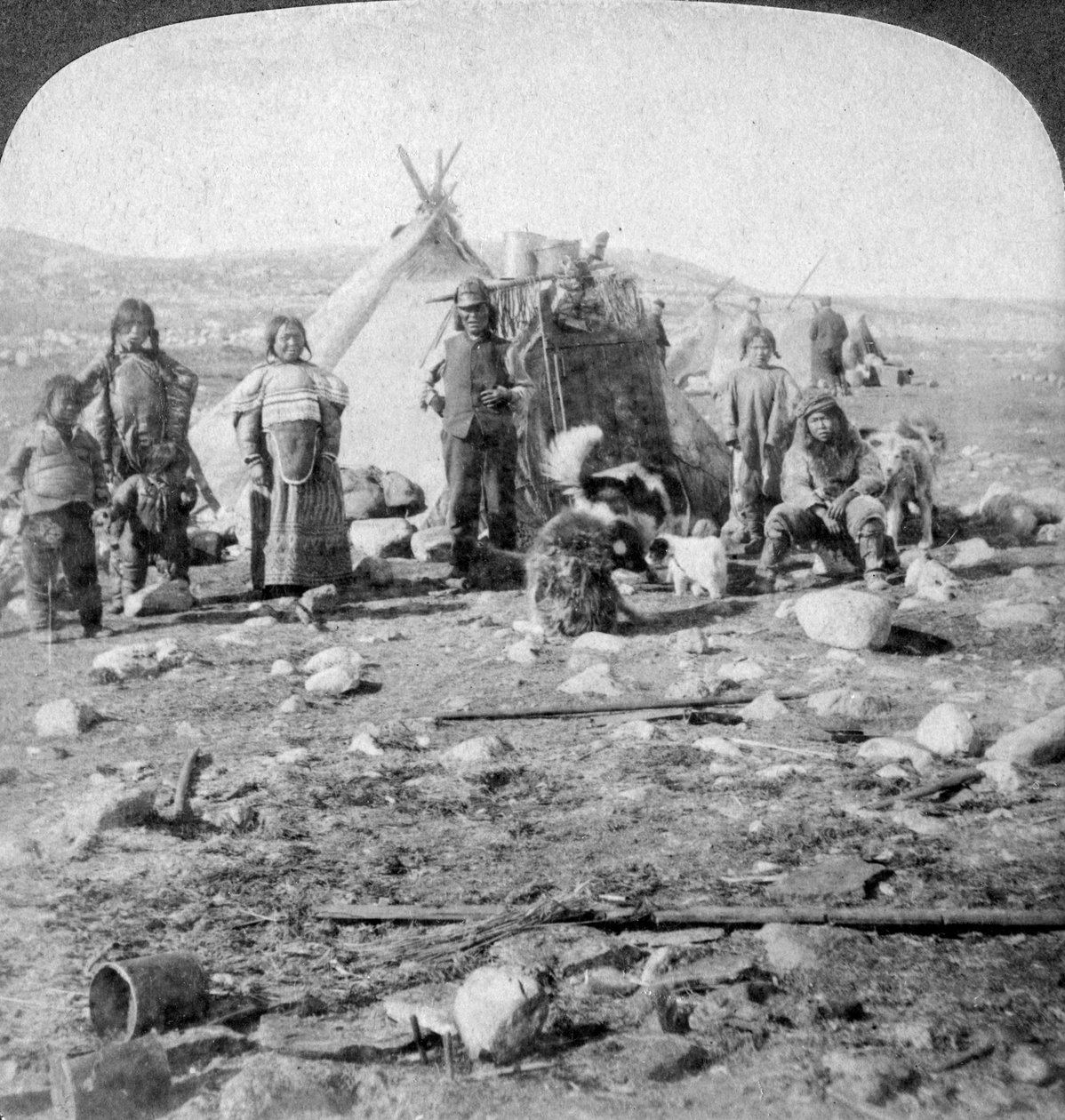 Eskimoer, Nordgrønland, 1904. af Underwood and Underwood