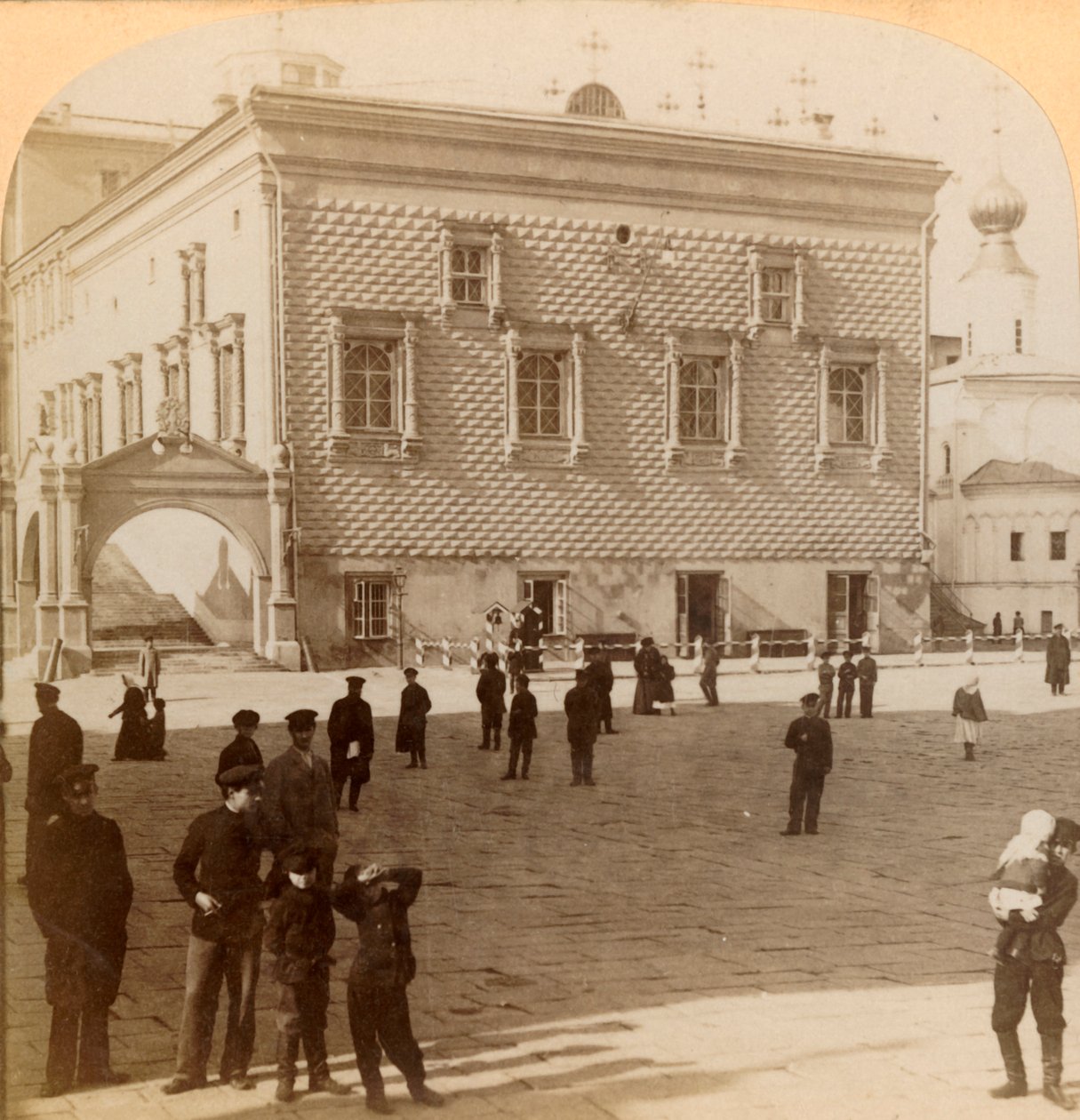 Berømt rød trappe og gamle palads, Moskva, Rusland, 1900. af Underwood and Underwood