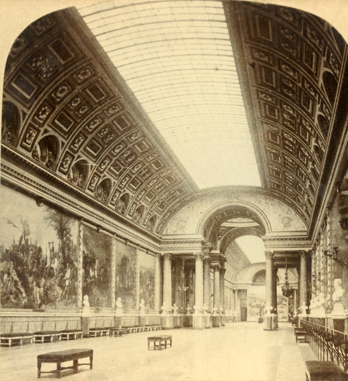 Gallery of Battles, Versailles, c1900. af Underwood and Underwood