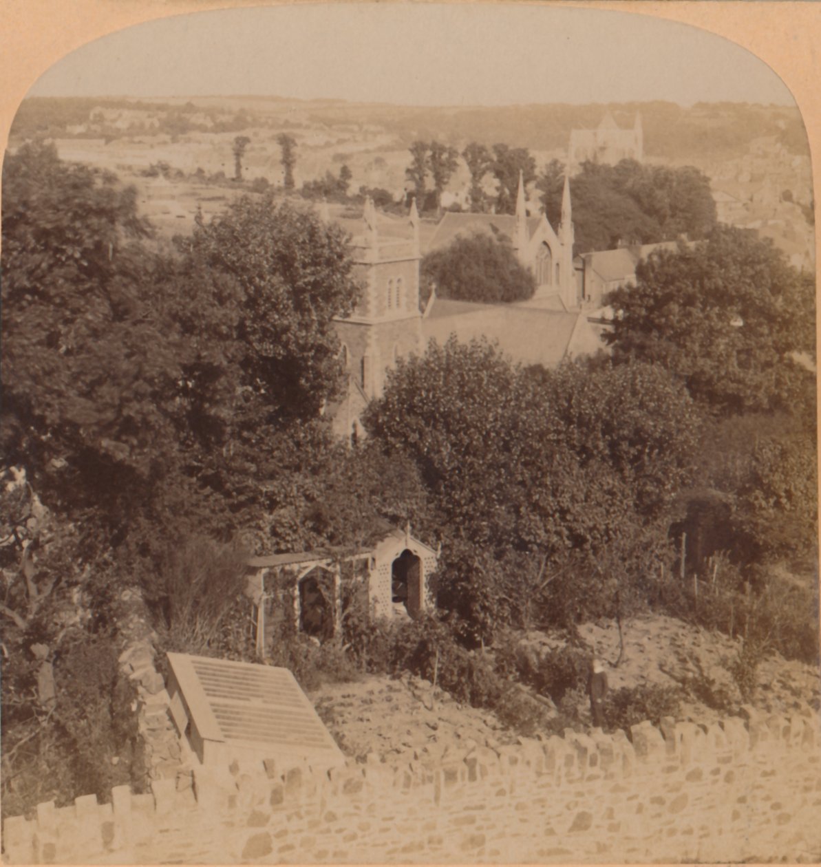 Generelt syn på Truro, Cornwall, England, 1900. af Underwood and Underwood