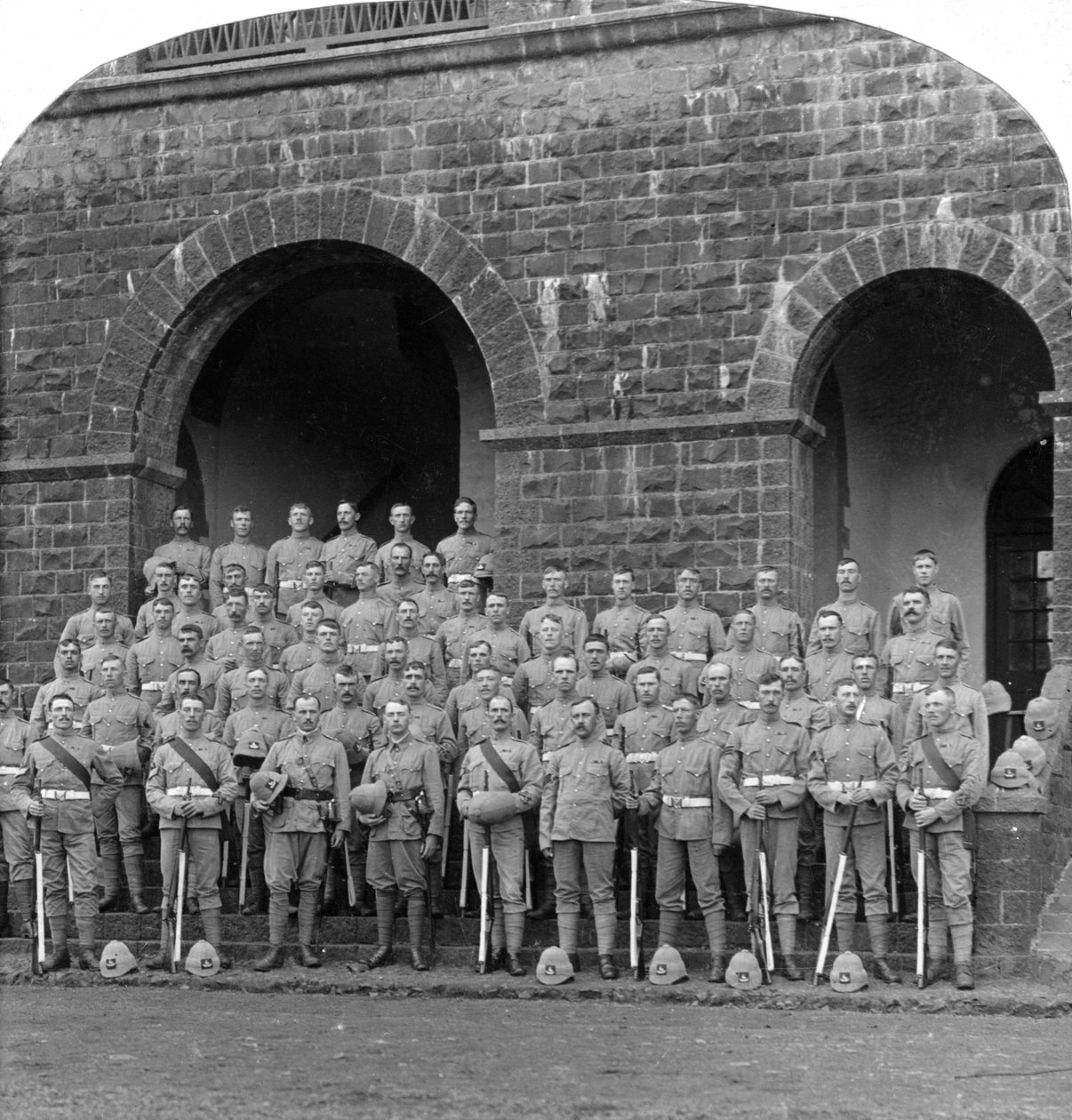 H Company, Royal Warwickshire Regiment, Belgaum, Indien, 1900-tallet. af Underwood and Underwood