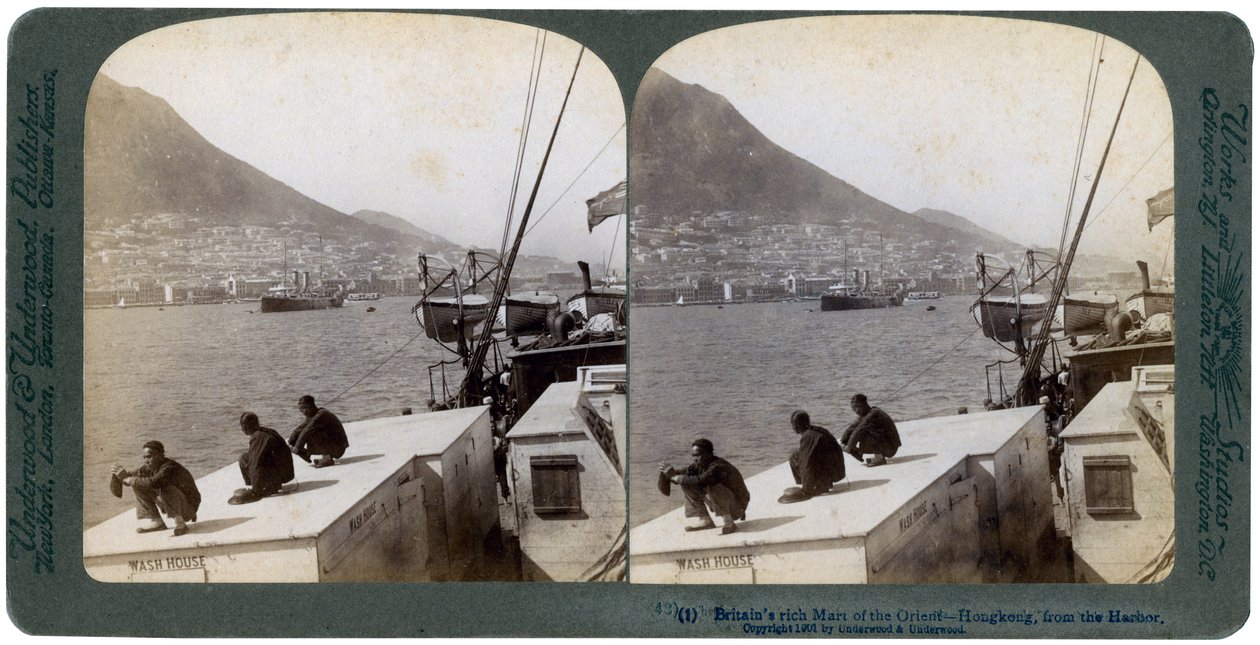 Hong Kong fra havnen, 1901 af Underwood and Underwood