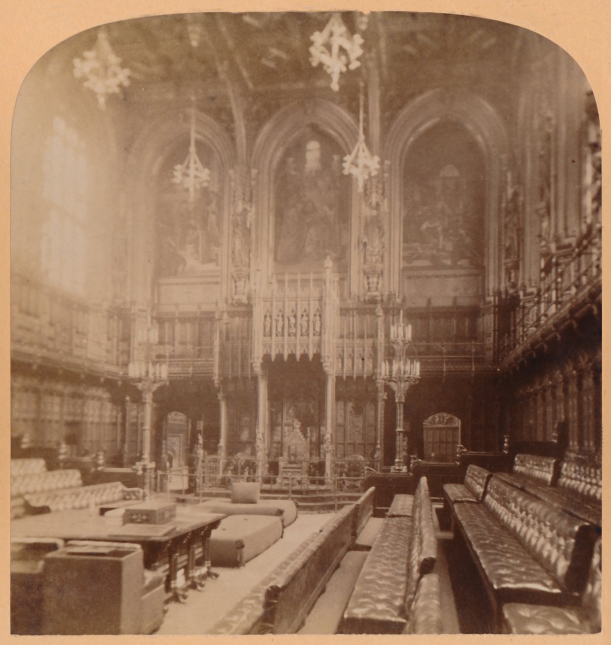 House of Lords, Houses of Parliament, London, England, 1900. af Underwood and Underwood