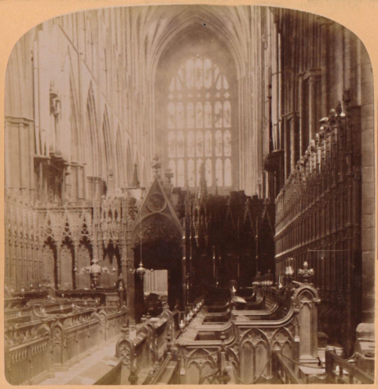 Interiør af Westminster Abbey, London, England, 1896. af Underwood and Underwood