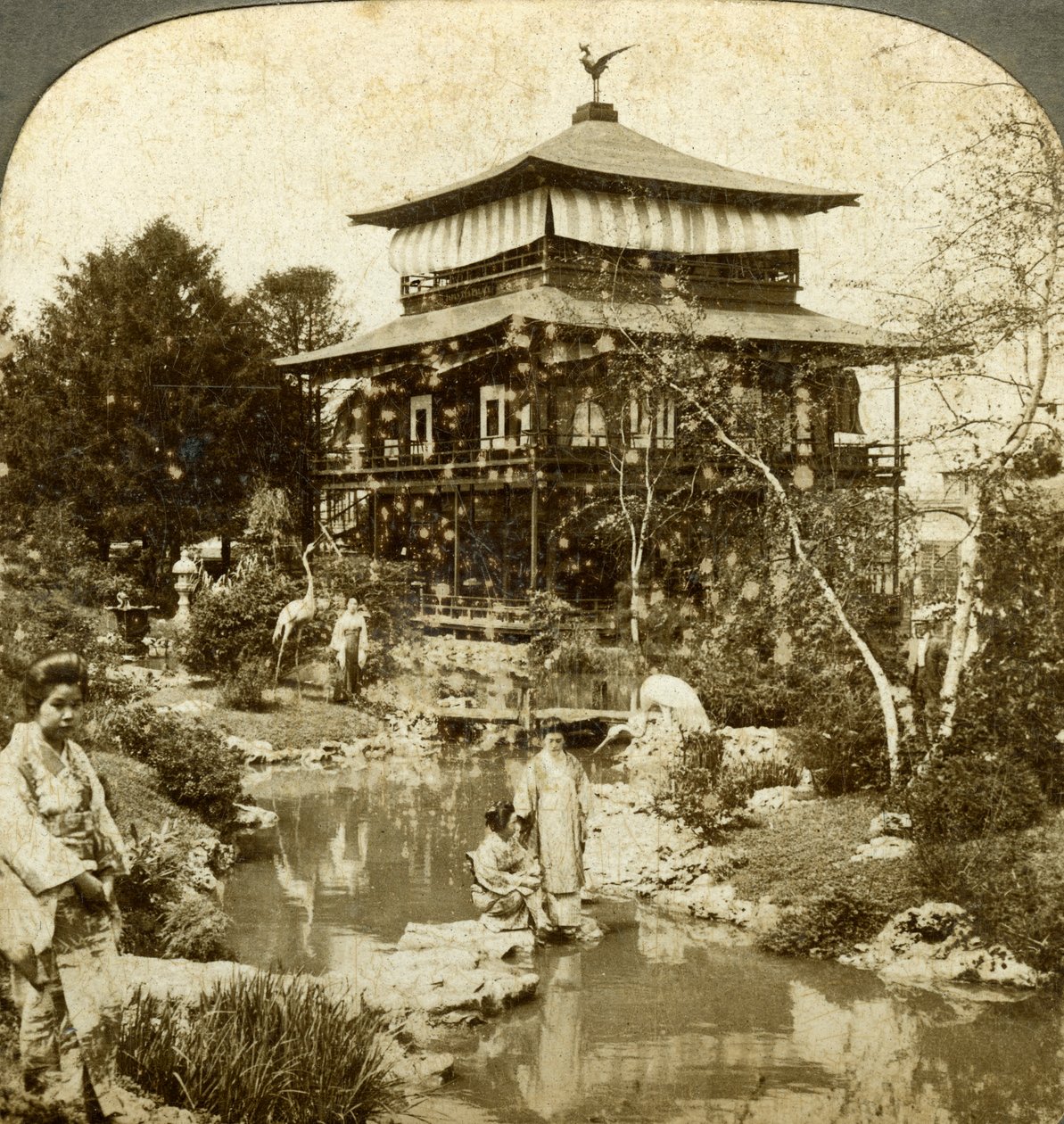 Japansk have på verdensudstillingen, St. Louis, Missouri, USA, 1904. af Underwood and Underwood