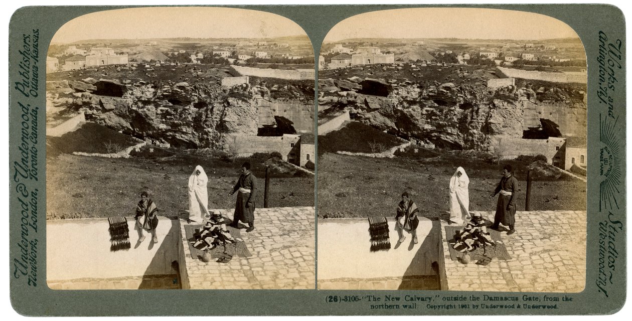 Jerusalem set fra Damaskus-porten, Palæstina, 1901. af Underwood and Underwood