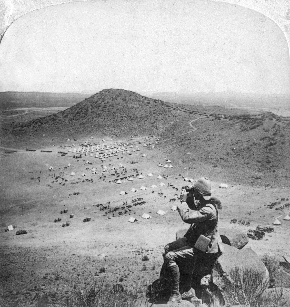 Ser ind i Orange Free State, Boer War, Sydafrika, 1900. af Underwood and Underwood