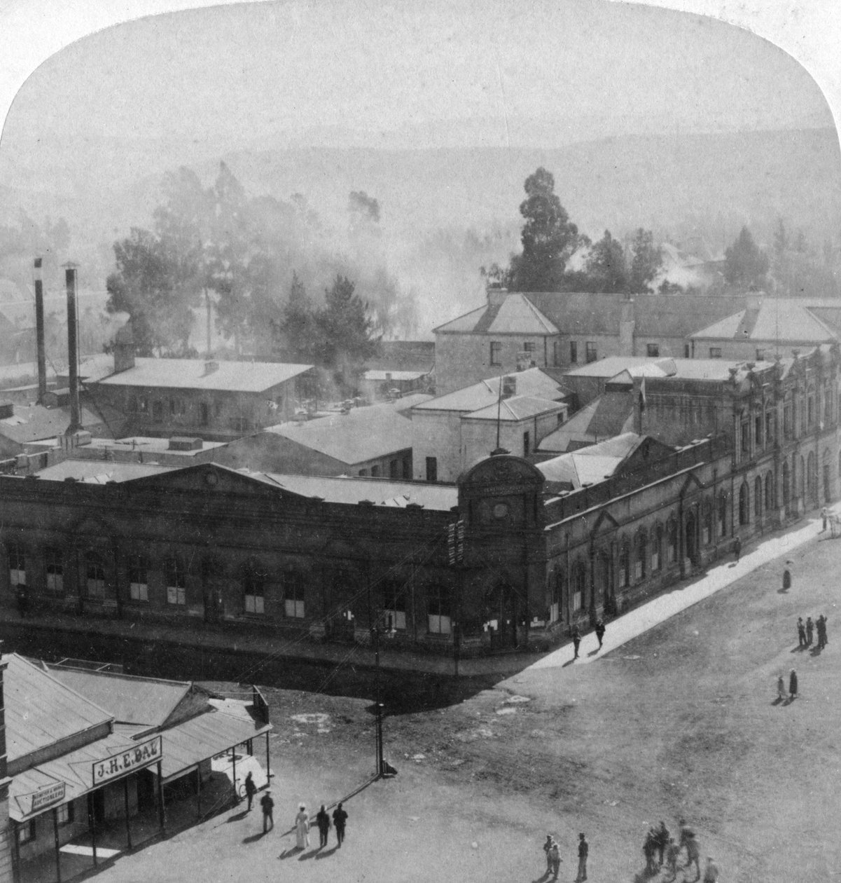 Ser nordvest til Daspoort Range, Pretoria, Sydafrika, 1901. af Underwood and Underwood