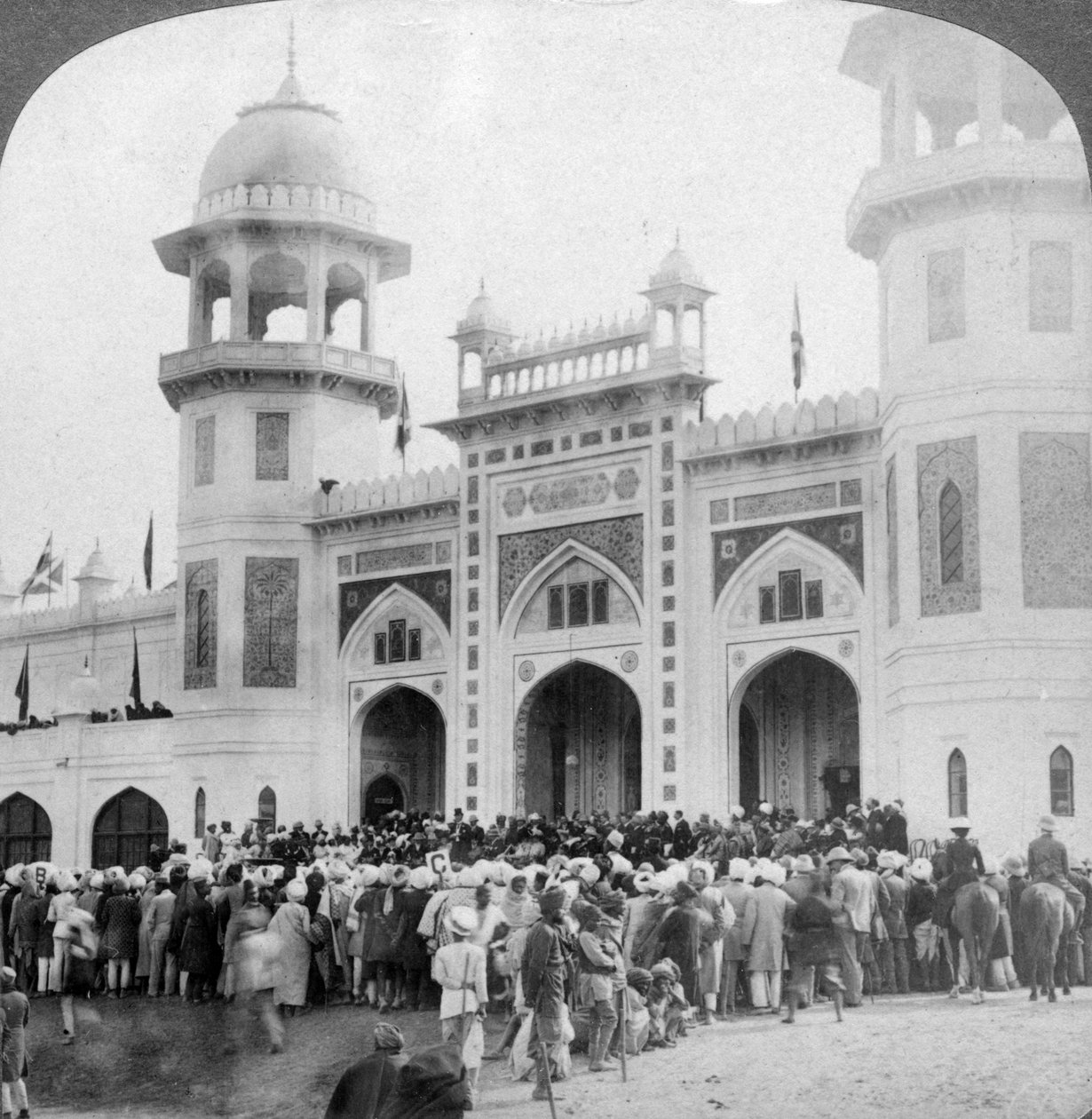 Lord Curzon åbner den indiske kunstudstilling, Delhi, Indien, 1903. af Underwood and Underwood
