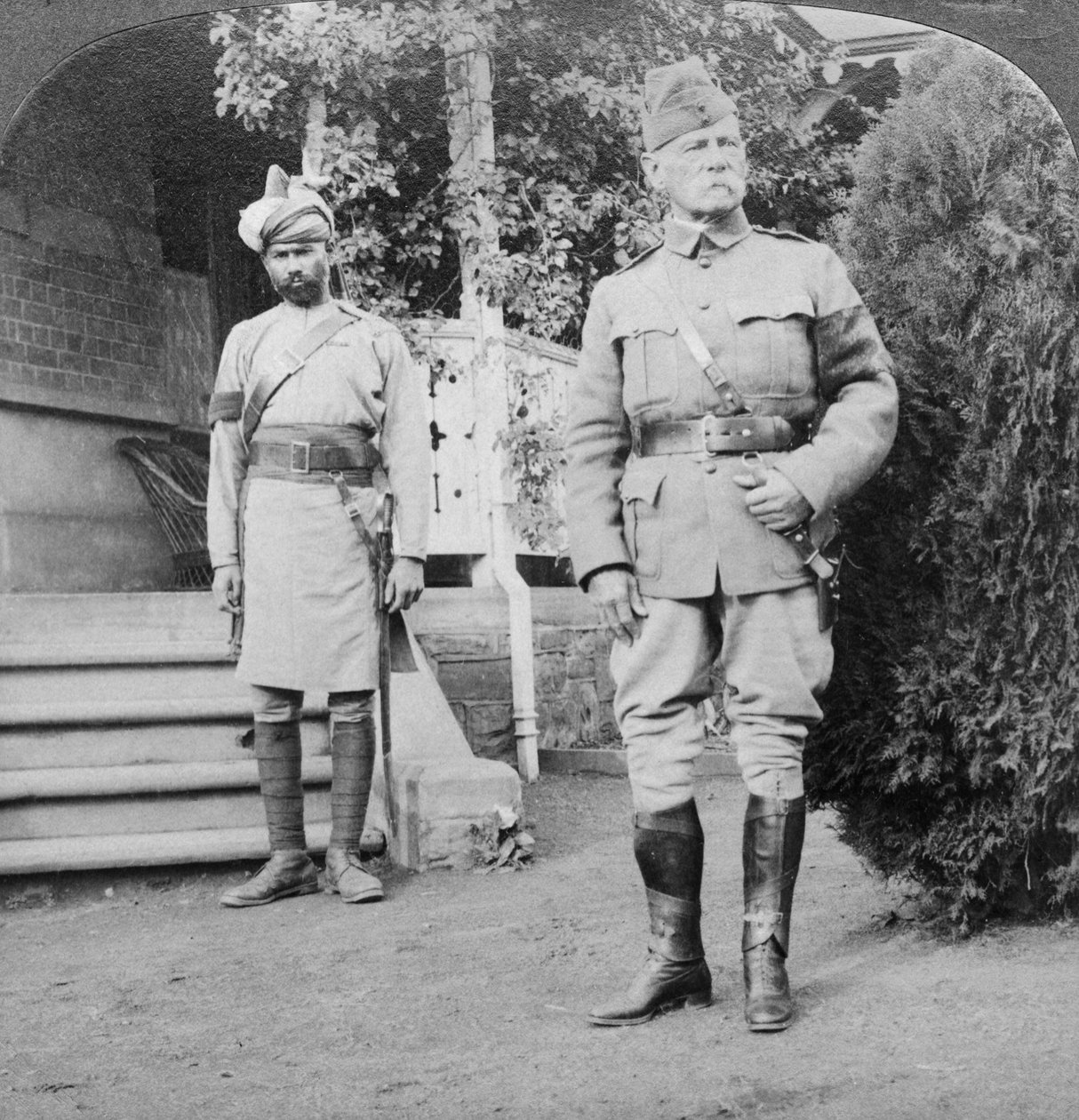 Lord Roberts, øverstkommanderende for britiske hære, Sydafrika, Boer War, 1900-1901. af Underwood and Underwood
