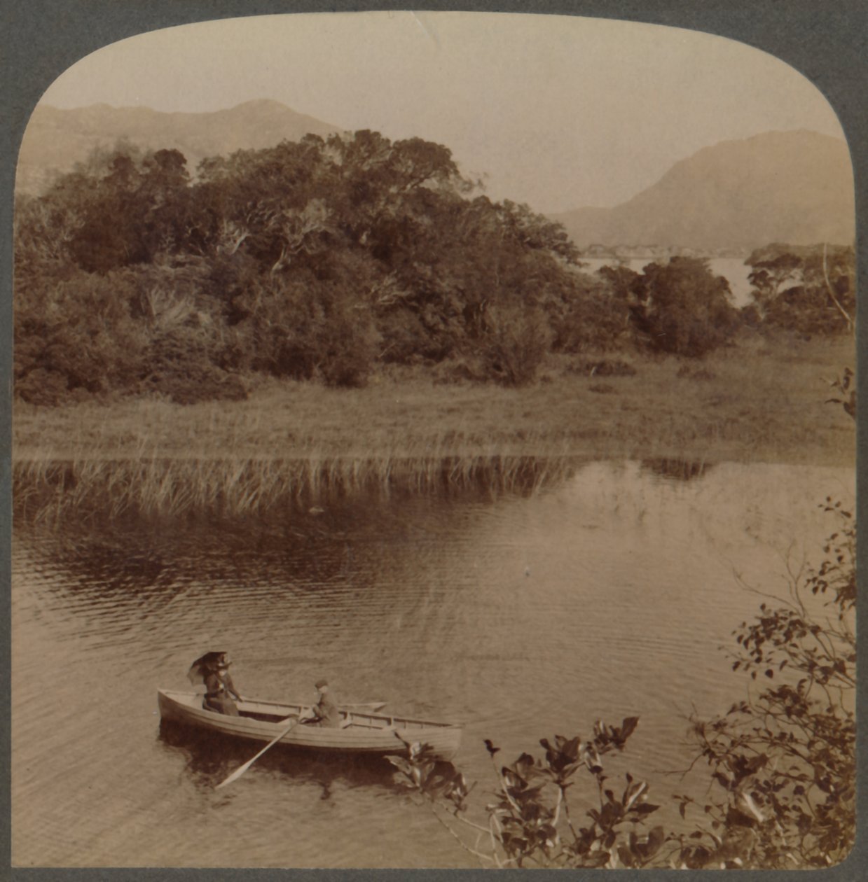 På Upper Lake i smukke Killarney, Irland, 1901. af Underwood and Underwood