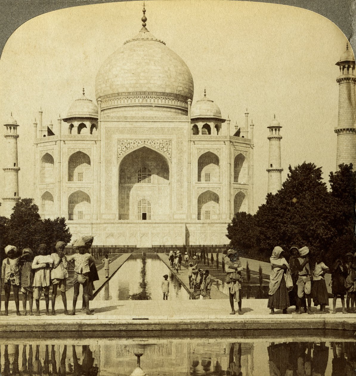 Taj Mahal, Agra, Uttar Pradesh, Indien. af Underwood and Underwood