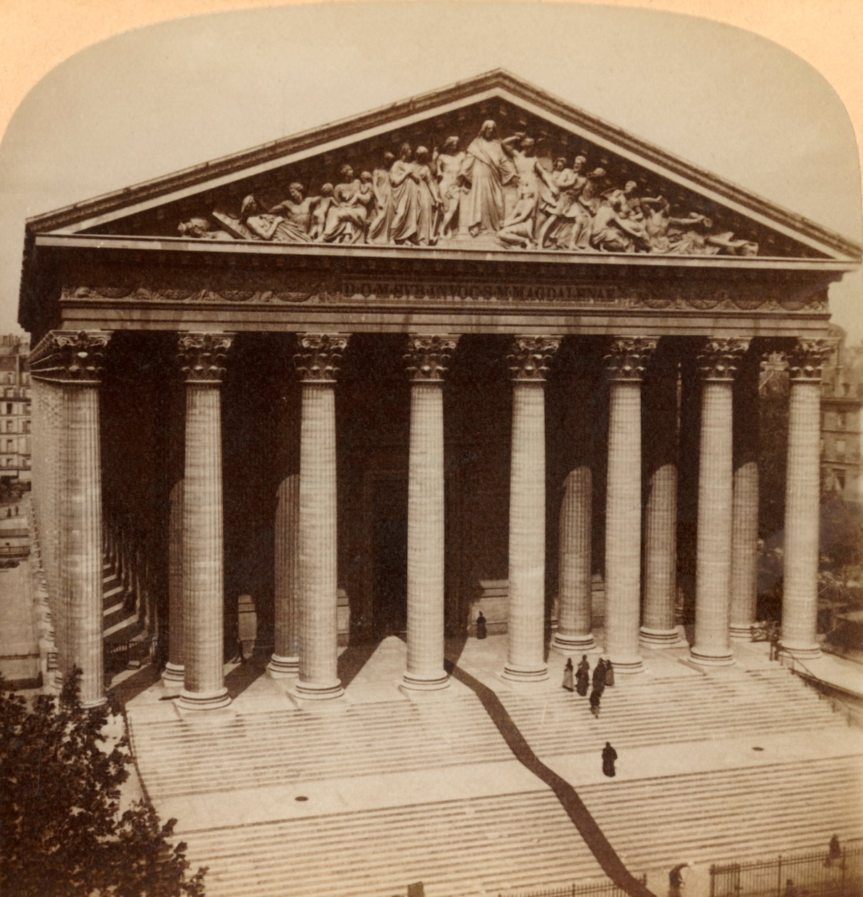 Madeline-kirken, Paris, Frankrig, 1900. af Underwood and Underwood