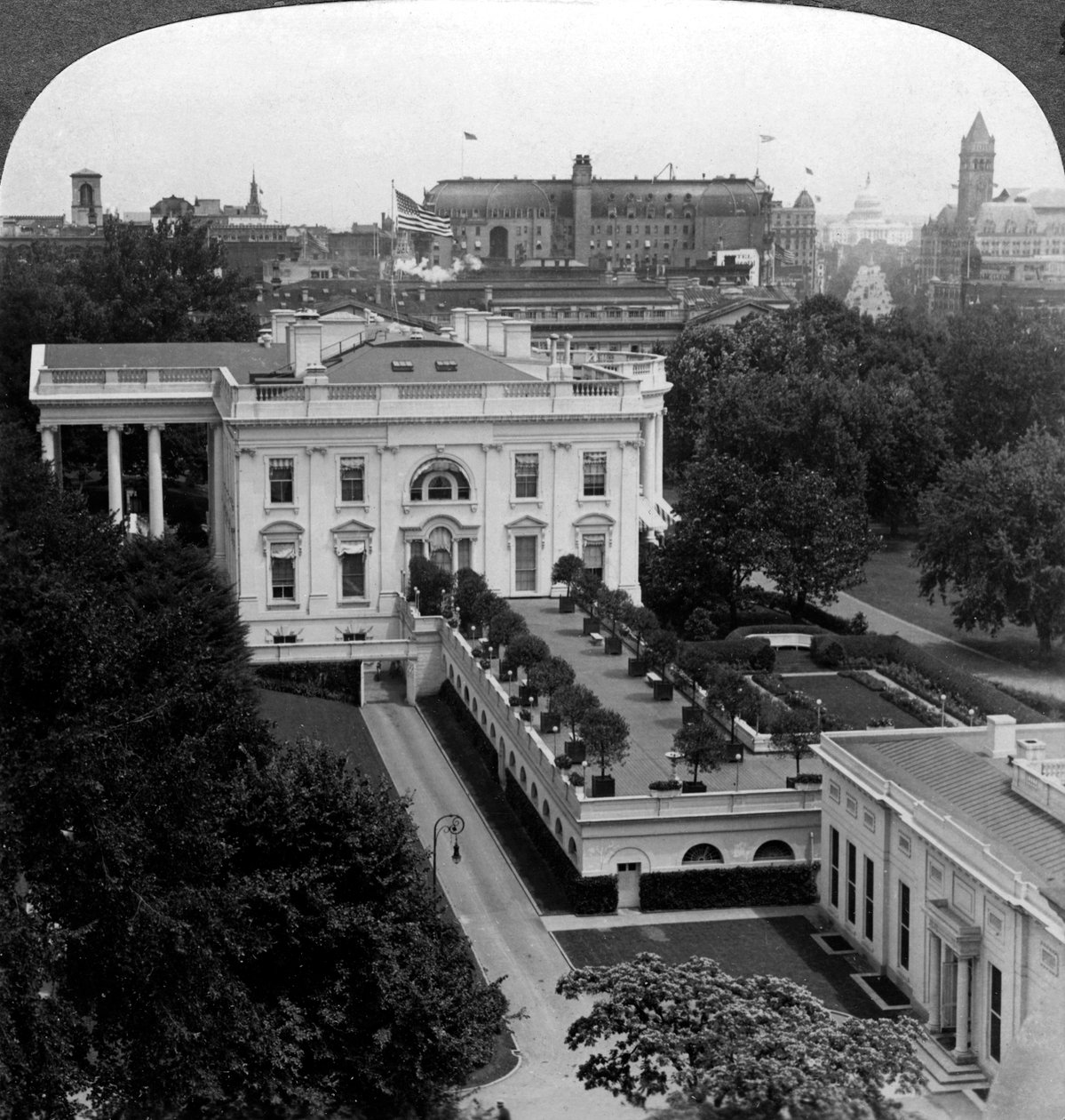 Det Hvide Hus, Washington DC, USA. af Underwood and Underwood
