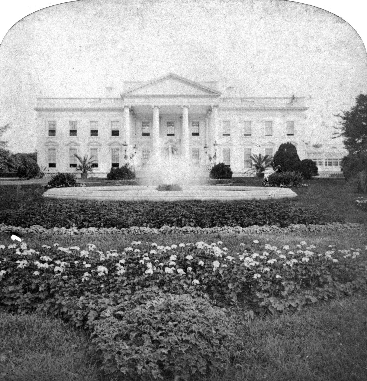 Det Hvide Hus, Washington, DC, USA, begyndelsen af det 20. århundrede. af Underwood and Underwood