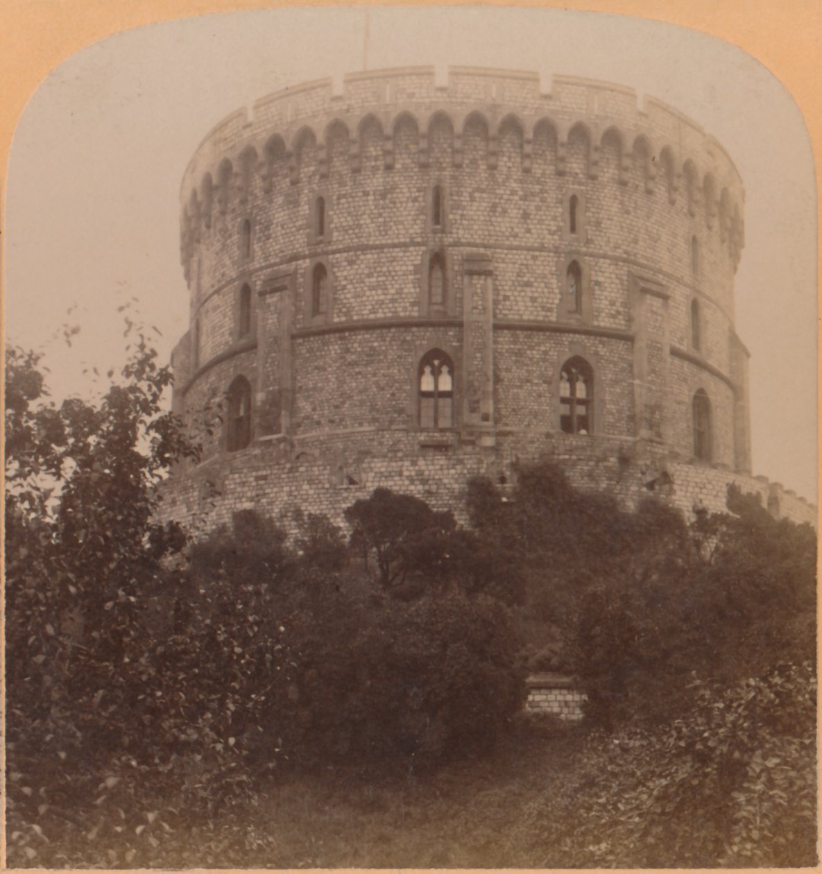 Det runde tårn, Windsor, England - Castle-fængslet fra Edward III, til Charles II, 1900. af Underwood and Underwood
