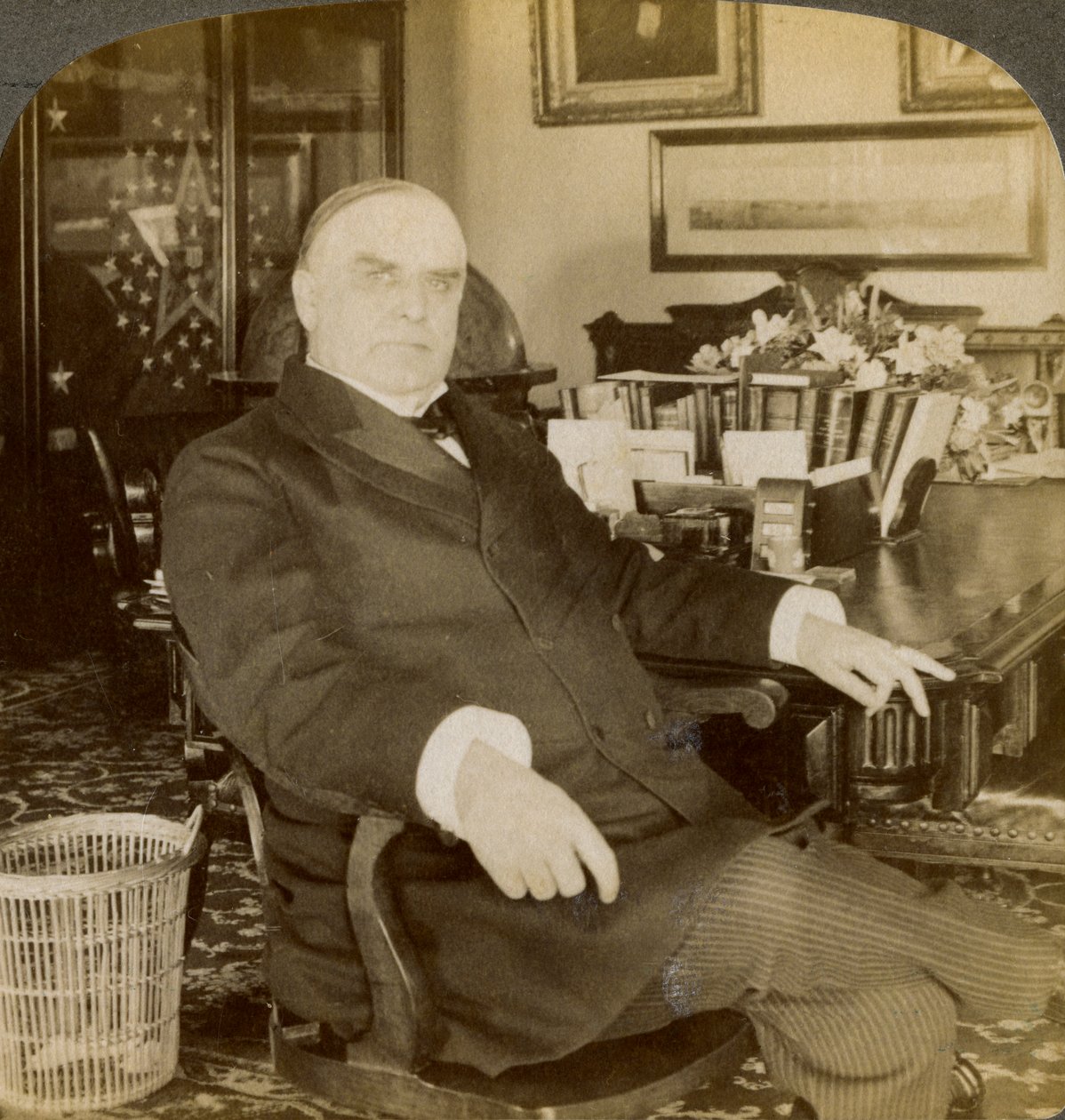 William McKinley, 25. præsident for USA, 1900 af Underwood and Underwood