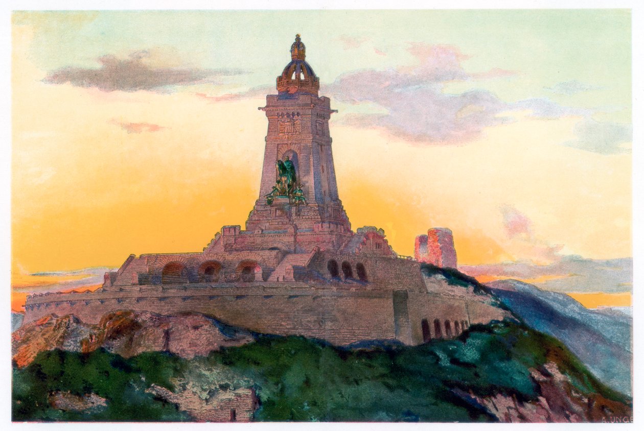 Monument til Kaiser Wilhelm I, 1897, 1900 af Unger