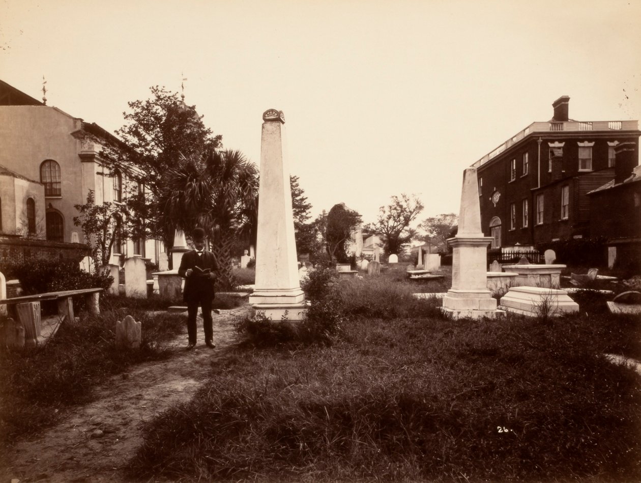 (Flyttede monumenter, First Presbyterian Church, Charleston, South Carolina, efter jordskælv) af Unidentified