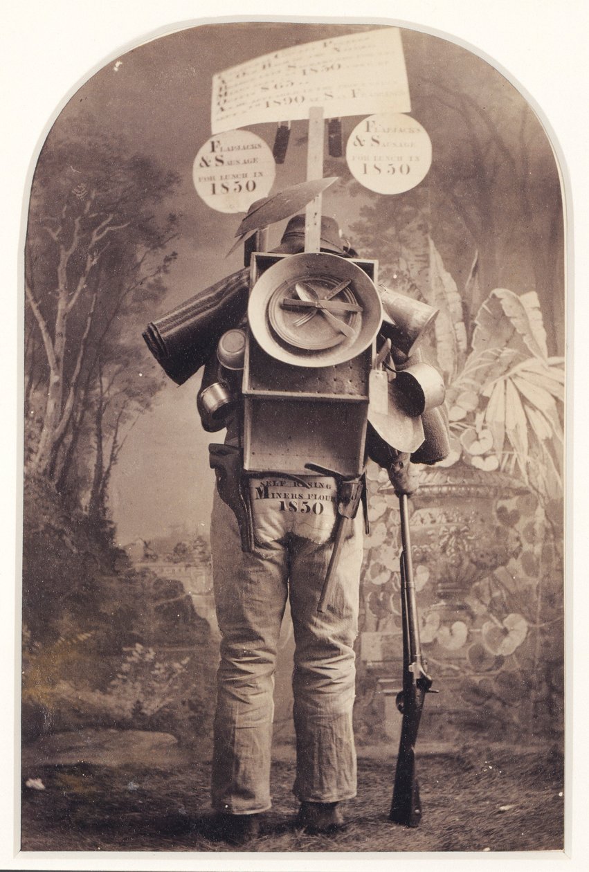 ["Forty-niner" Street Advertiser i Studio, San Francisco]. af Unidentified