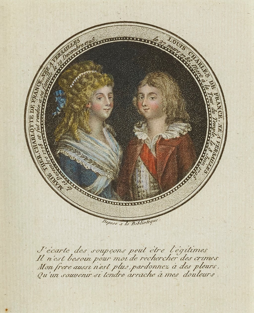 Maria Theresia Charlotte de France, Louis Charles de France af Unidentified