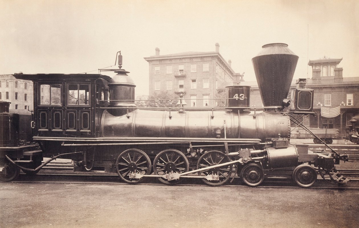 [Pennsylvania Railroad Locomotive at the Altoona Repair Facility]. af Unidentified