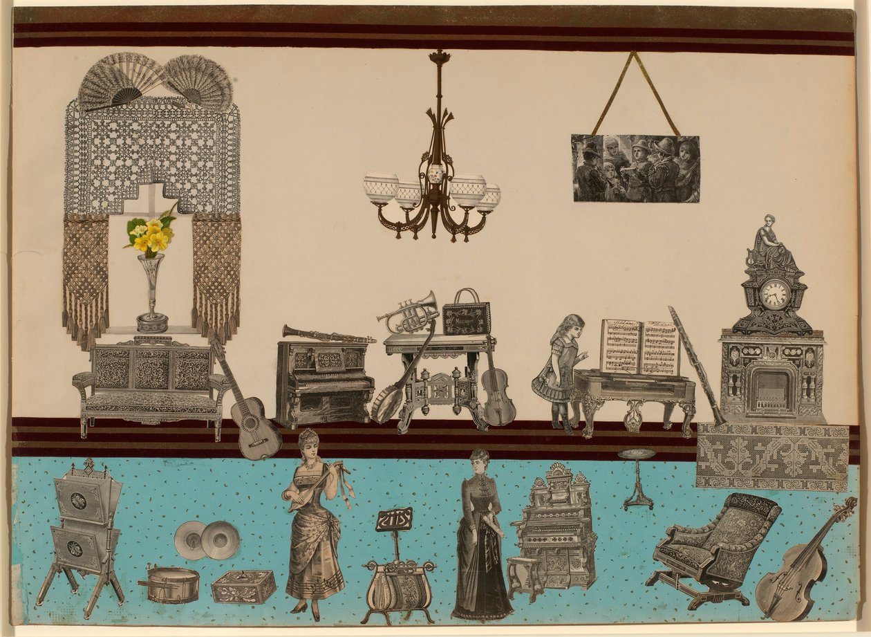 Uden titel (victoriansk collage) af Unidentified