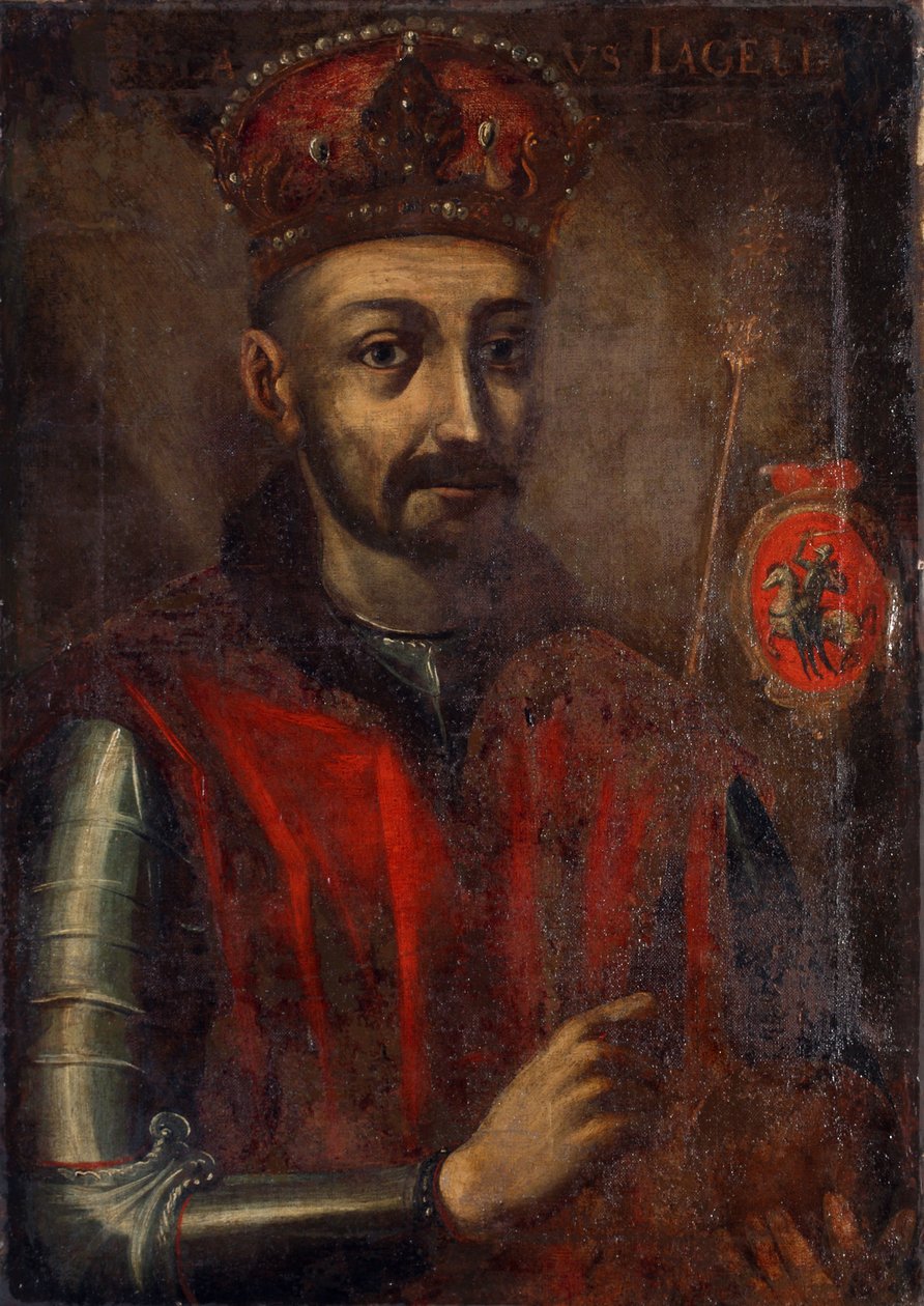 Maleri, der forestiller storhertugen af Litauen og kongen af Polen Jogaila af Unidentified painter label QS