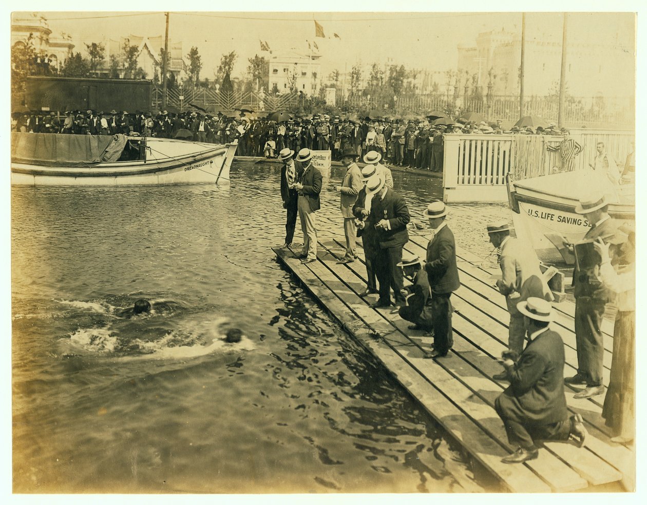 1904 OL- Afslutning på 220 yards svømmekonkurrence af Unknown