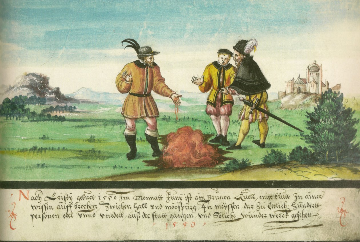 Blodkilde, juni 1550, mellem Halle og Merseburg af Unknown