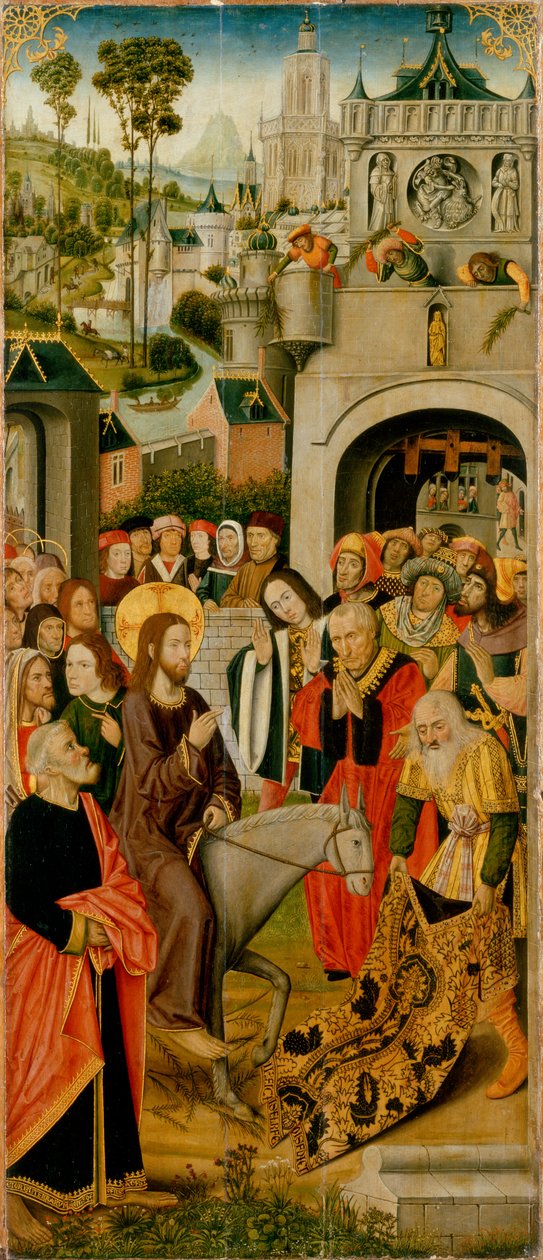 Indgangen til Jerusalem af Unknown