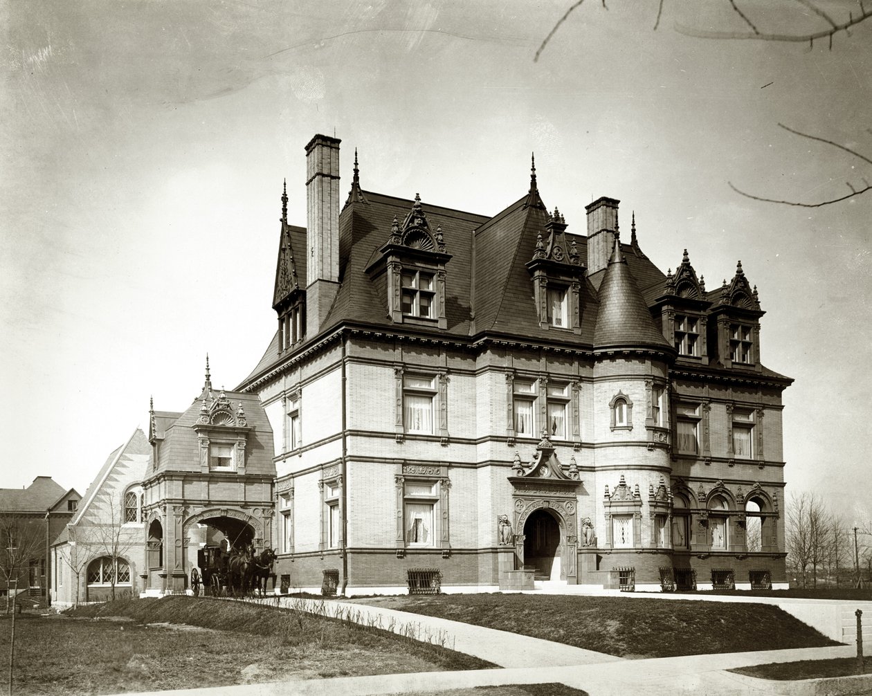 William K. Bixby Residence. 13 Portland Place. Bygget ca. 1895. W. Albert Swasey, Arkitekt af Unknown